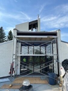 Metal clad installation S.E. windows