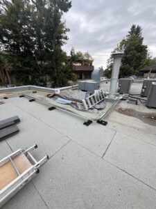 Old RTU removed today that used to service the north half of the sanctuary, sacristy, music room and part of the Welcome area